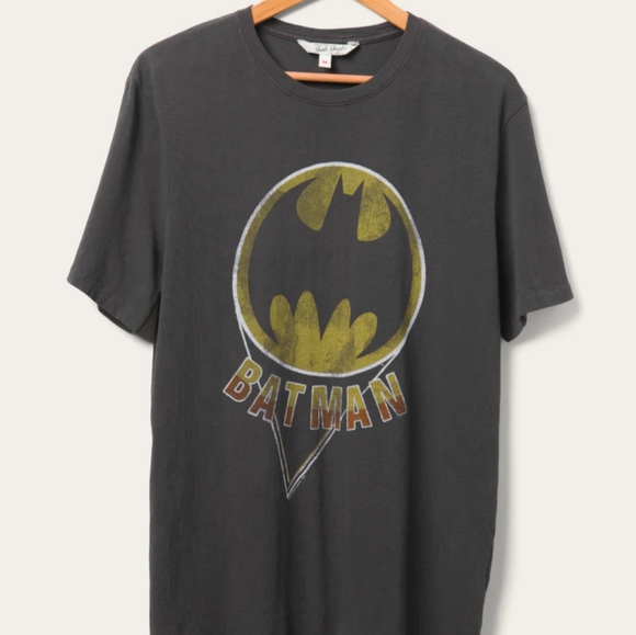 Batman Bat Signal Junk Food Clothing T Shirt New Men's Unisex XL New Gray Black